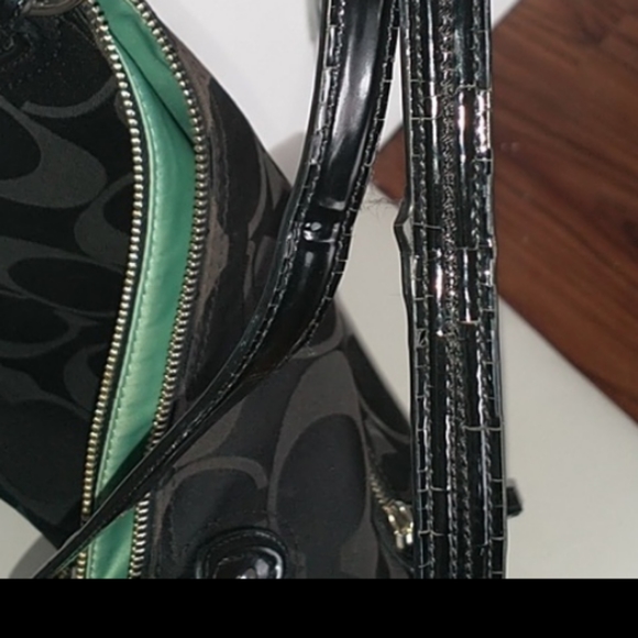 Coach Black Canvas Tote Handbag - Picture 11 of 15